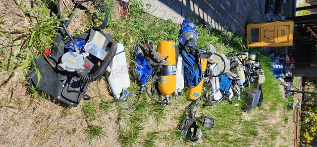 SCBA air tanks with masks SCOTT, msa and other good condition