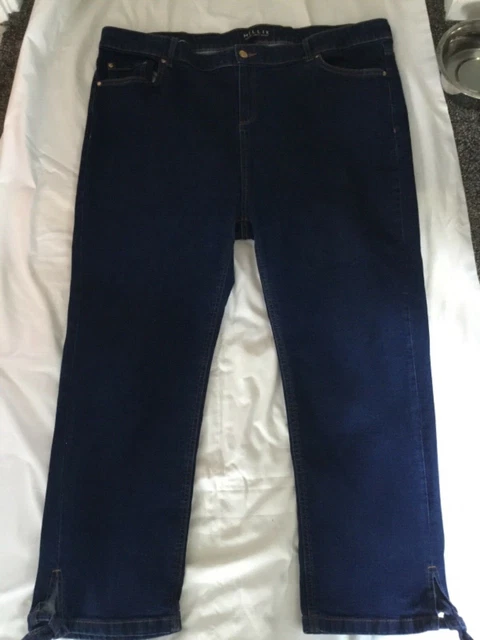 PEACOCKS MILLIE HIGH waist ankle grazer stretch jeans Size 22 3.00 PicClick UK