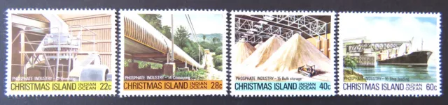 1980-1981 Christmas Island Stamps - Phosphate Industry IV - Set of 4 MNH