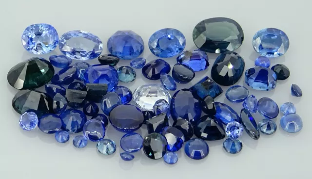 good mixed lot of natural blue sapphires 15.84ct natural loose gemstones