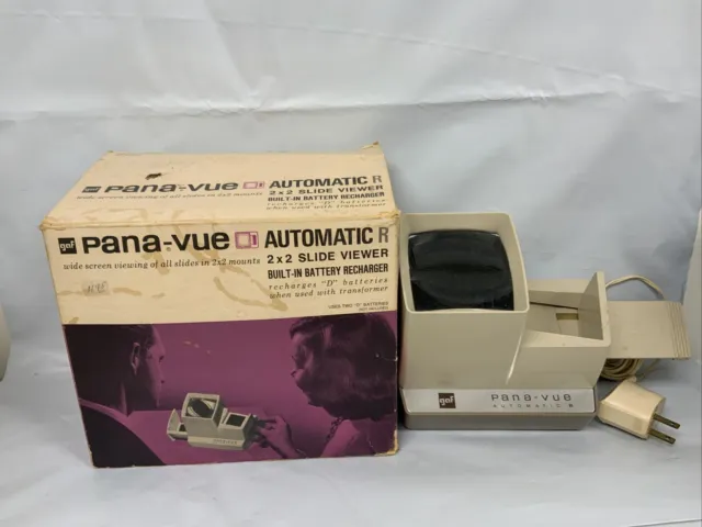 Vintage Pana-vue Automatic Slide Viewer Tested Working Ships Fast