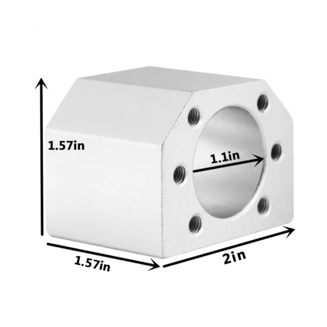 Spannblock DSG16H Spindelmuttergehäuse für SFU1605 1610 Kugelumlaufspindel CNC