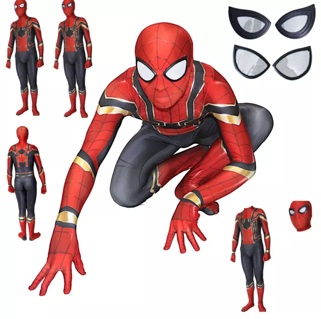 SPIDERMAN GOLD COSTUME Carnevale Animazione Uomo Bambino Cosplay Costume  SPM007 EUR 72,90 - PicClick IT