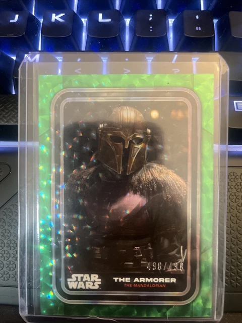 2023 Topps Star Wars Trading Card ARMORER Flagship Card GREEN Parallel 498/499