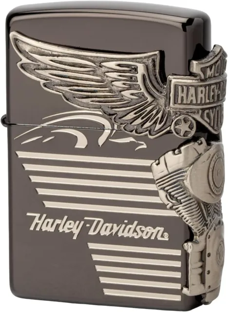 Zippo Oil Lighter Harley Davidson Japan Exclusive　model  Free shipping