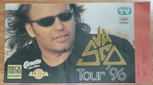 Vasco Rossi biglietto Tour 1996 Stadio Bari