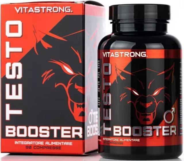 Vitastrong Testosterone Booster TESTOBOOSTER Aumento puro della Massa Muscolare