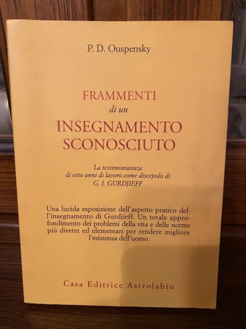 P.D. OUSPENSKY - Frammenti Di Un Insegnamento Sconosciuto - Astrolabio Ed.  1976 EUR 15,00 - PicClick IT