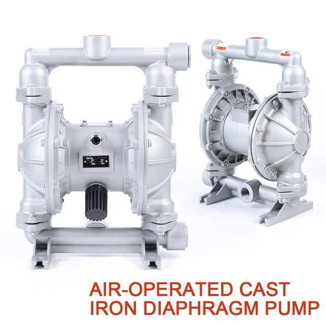 Air-Operated Dual Diaphragm Pump 1"Inch Inlet Outlet 24GPM Petroleum Fluids Pump