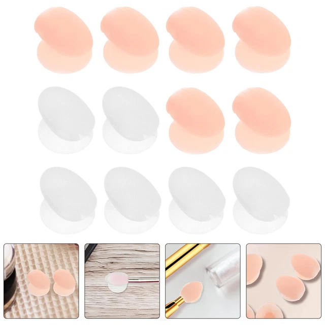 12 pz copritrucco cosmetici spazzolino per labbra silicone