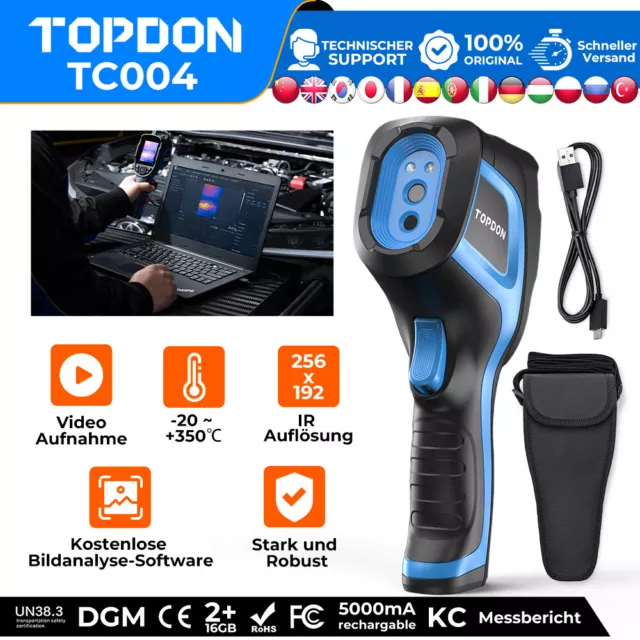 Fotocamera termica TOPDON TC004 fotocamera a infrarossi professionale imager multistrato