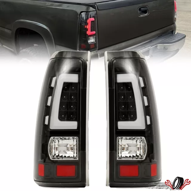 LED Tail Lights For Chevy Silverado 1999-06 GMC Sierra 1500 2500 3500 HD 1999-02