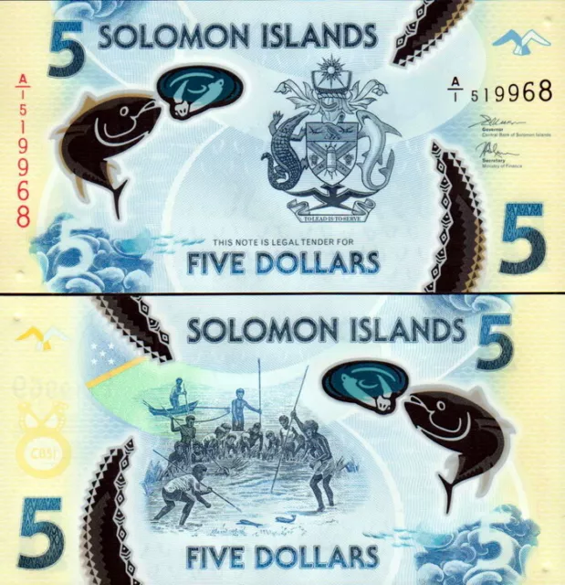 Salomon Îles - Solomon Islands 5 Dollars 2019 Commémoratives Polymer - Fds UNC