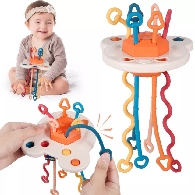 Baby Sensory Development Toys Soft Sensory Training Toys UFO Pumping Toy vbMiZ