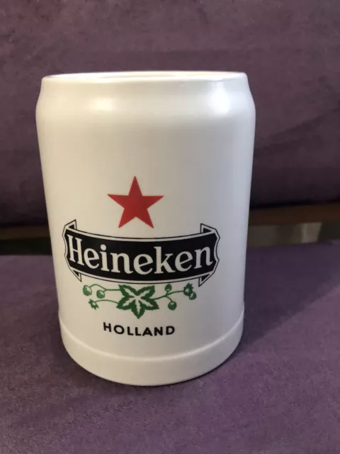 Heineken Beer Stein Mug Holland By Schmidt Collectible Ceramic