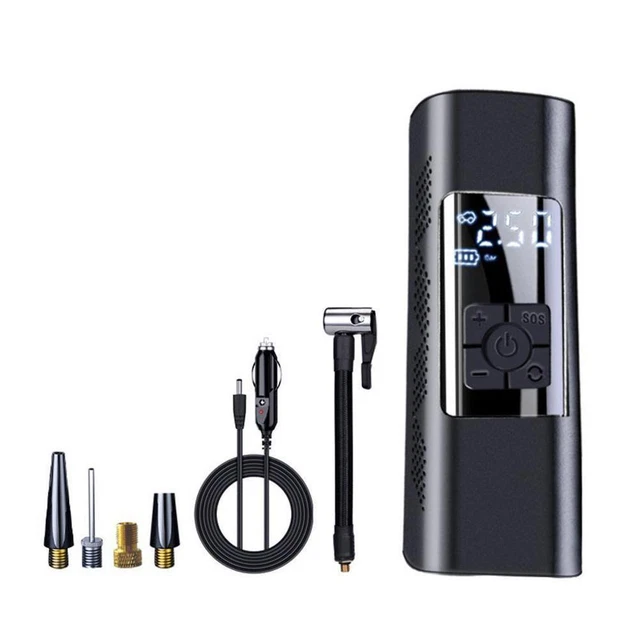Portable Air Compressor Electric Inflator Cordless 1 Tire Car x Pump Air M6V1