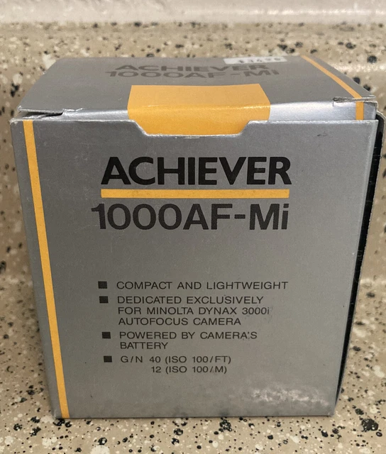 Achiever 1000AF-Mi Flash for Minolta Dynax 3000i New in Box NIB HTF RARE