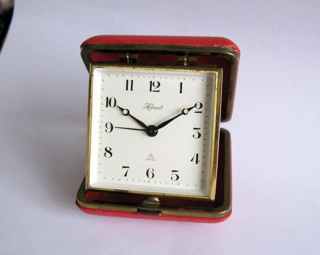 Pendoletta da viaggio Helveco 8 giorni sveglia vintage alarm clock reveil