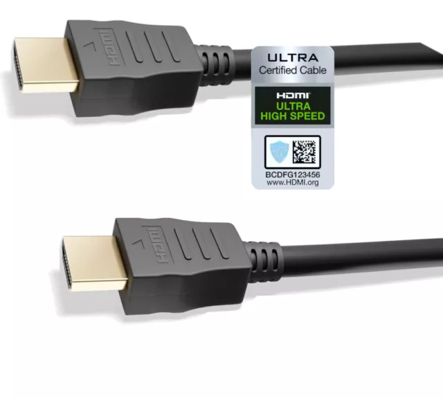 Zertifiziert 2.1 HDMI Kabel Ultra High Speed 8K 4320p 60Hz, 4K 2160p 120Hz TV HD