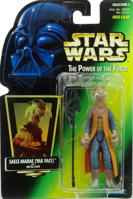 Saelt Marae (Yak Face) Holo Card Star Wars Power Of The Force Collection Hasbro