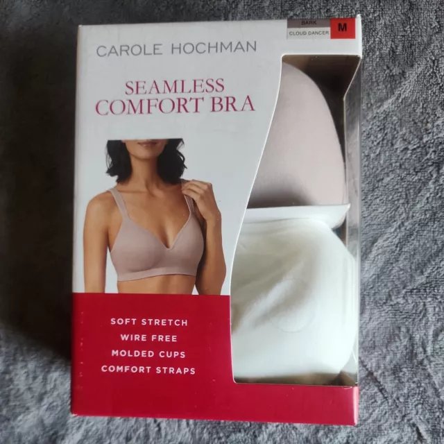 Carole Hochman Women's Size XL Wirefree Seamless Comfort Bra