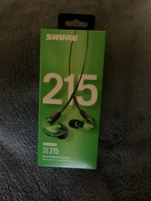 Shure SE215SPE Pro Sound Isolating In-Ear Monitors w/ Standard 46" Cable - Green