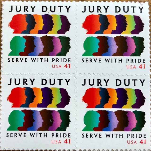 USA Scott #4200 JURY DUTY Block of 4 Stamps MNH 41C 2007