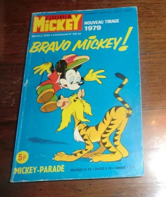 mickey Parade n°12 Le journal de mickey  Hors Série BRAVO MICKEY 1979 886 BIS