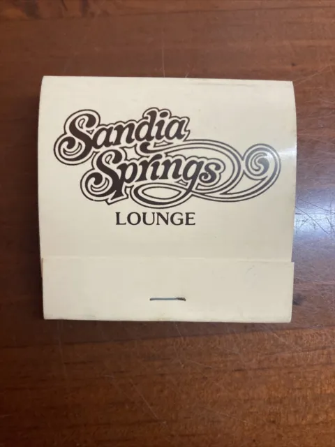 Sandia Springs Lounge, Vintage, Matchbook Holiday Inn Diamond Match un￼struck