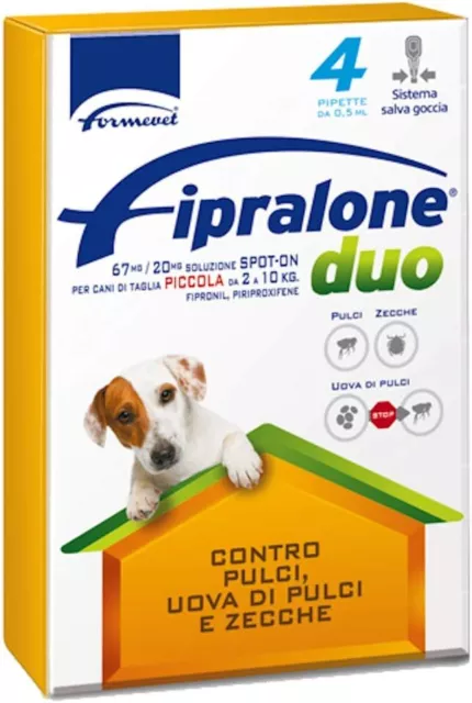 Fipralone Duo 67 Mg/20 Mg Soluzione Spot-on per Cani di Taglia...