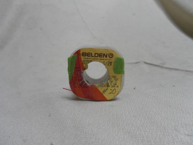 Vintage BELDEN 8050 Copper enamel insulated Magnet Wire - 20 AWG 3.4 oz