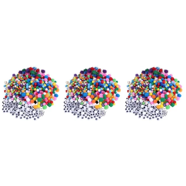 1650 pcs Rohr Handwerk Kit Pom Poms Kunst Handwerk