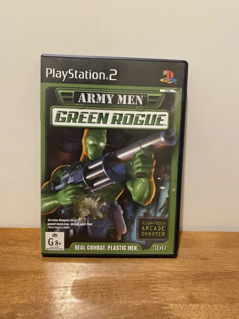 Army Men Green Rogue + Manual - PS2 Sony PlayStation 2 Game - FREE POSTAGE
