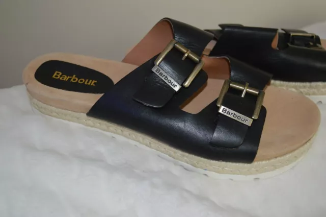 BARBOUR ladies leather sandals size 8uk   BARBOUR lola  new no box  (A1)