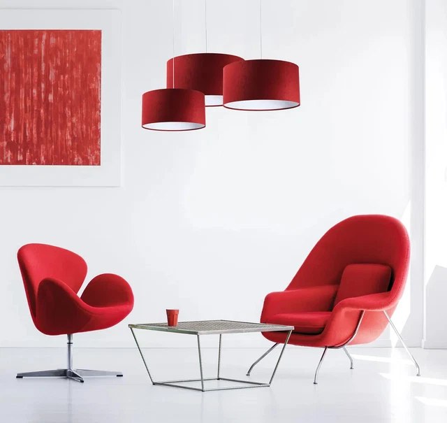 Lampada a sospensione BPS Koncept Classic rosso bordeaux, bianca 30 cm