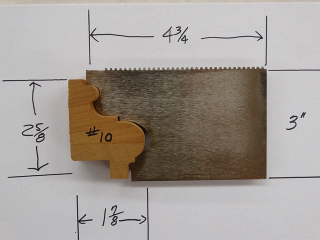 Custom Lock Edge Shaper Knives for 1 7/8" x 2 5/8" Backband or Panel Molding