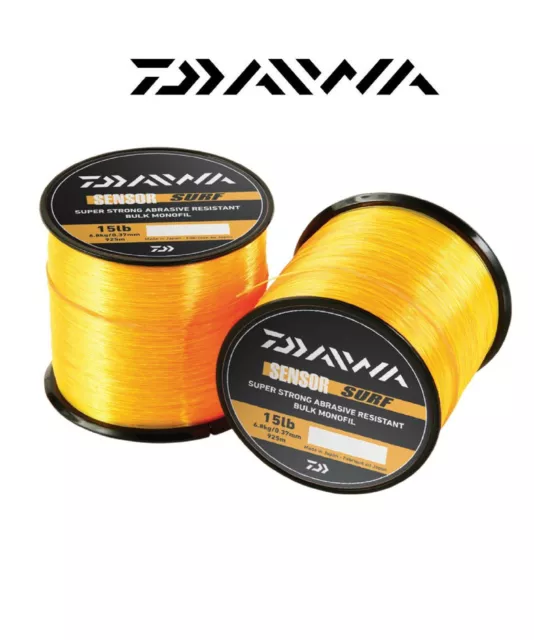 Daiwa Sensor Bulk Spool Surf orange Monofil Linie alle Größen verfügbar Neu