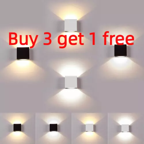 6W Modern Led Wall Lights Up Down Cube Sconce Fixture Lamp Lighting Indoor