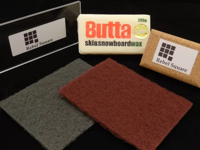 Snowboard / Ski Tuning Wax Kit with Butta Wax + Free Base Preparation Guide