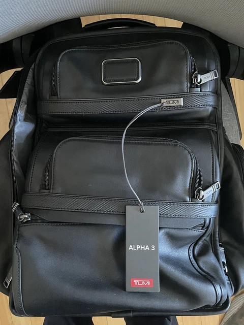 Tumi - Alpha 3 Leather Brief Pack Backpack In Great Condition