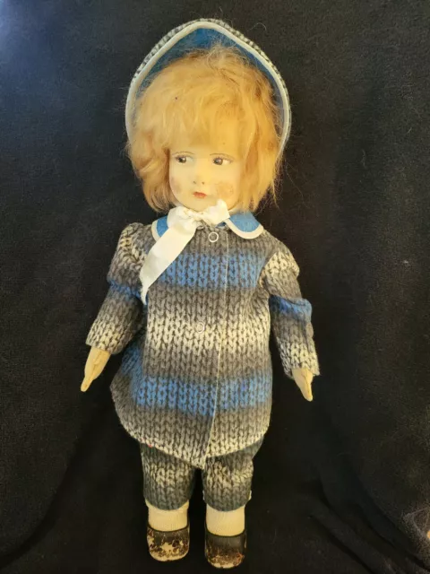 Early Italy Italian Felt Lenci Boy Doll 17"