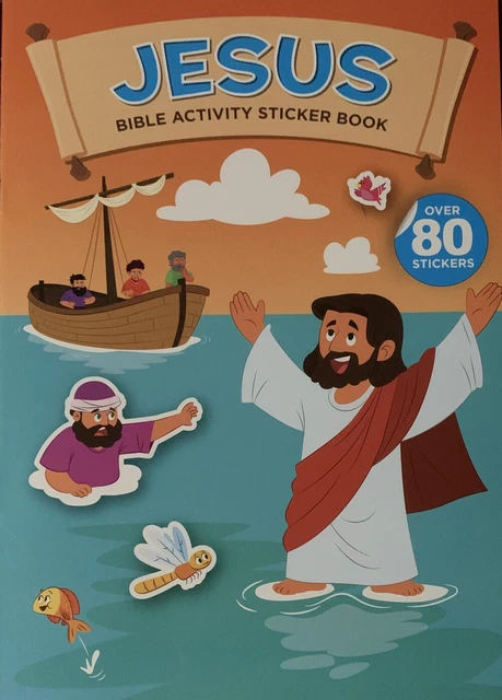 NEW BIBLE ACTIVITY Sticker Book : 80+ Stickers Grade School Boys Girls