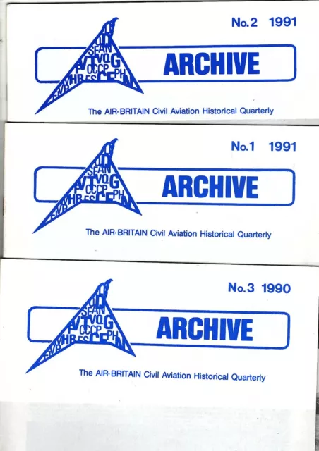 Air Britain Archive Magazine Back issues 1990-1999 Selection from list