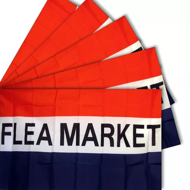 3x5 3'x5' Wholesale Set 5 Pack of Advertising Flea Market Business 5 Flags Flag
