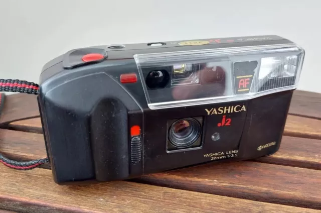 Yashica AF J2 analoge Kompaktkamera 3,5 32 mm Objektiv Tasche GETESTET Kamera