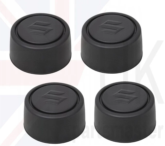 SUZUKI JIMNY GENUINE ALLOY WHEEL CENTRE CAPS BLACK 4x PCS 4325276J00