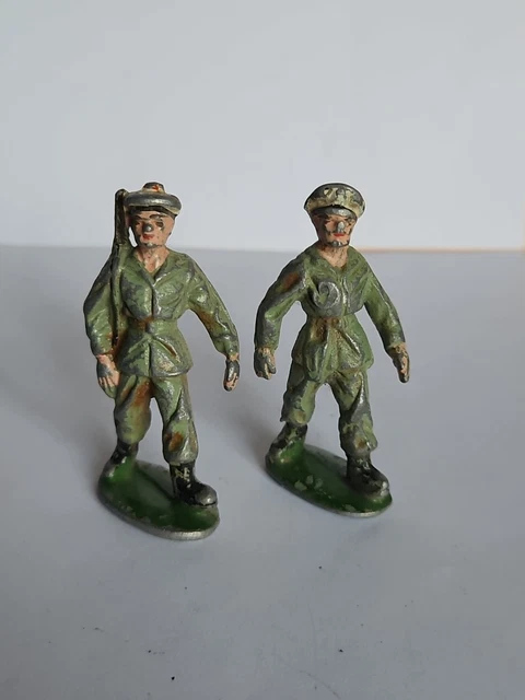 Lot De 17 Figurines Quiralu - Chasseurs Alpins - Aluminium Peint - Pour Bricolage