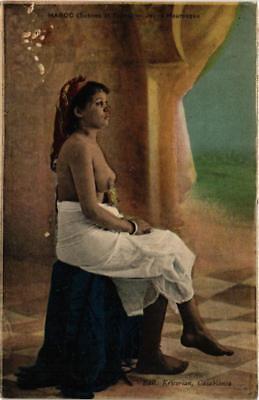 CPA ak morocco scenes and types moorish young. ethnic nude (573959)