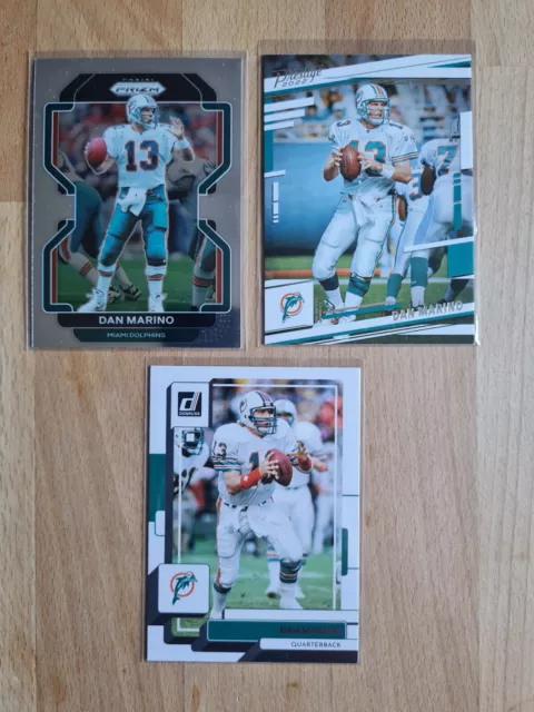 NFL Trading Cards Lot 3 Stk. Dan Marino 2021, 2022