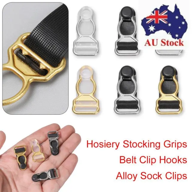 ALLOY SUSPENDER CLIP 38mm Trousers Clip Overall Buckles Buckles Clips  $14.09 - PicClick AU